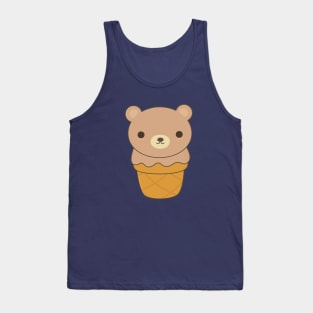 Kawaii Cute Ice Cream Bear T-Shirt Tank Top